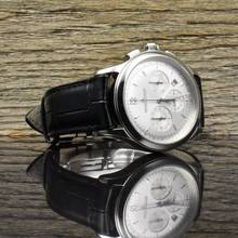 Thumbnail von Jaeger-LeCoultre Master Chronograph Q1538420 Silver Dial Automatic B&P