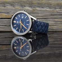 Thumbnail von TAG Heuer Carrera Quartz Blue Dial - Factory Diamond Bezel