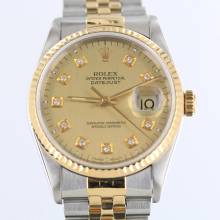 Thumbnail von Rolex Datejust 36 REF.16233//FULL SET//LC100//1997//DIAMONDS//#774