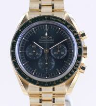 Thumbnail von Omega Speedmaster Professional Moonwatch Chronograph 18K Moonshinegold green dial 42 B+P