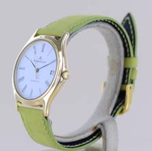 Thumbnail von Jaeger-LeCoultre Heraion Date 18K Gold Dresswatch 34mm Lederband Cal 889 rar