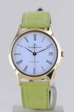 Thumbnail von Jaeger-LeCoultre Heraion Date 18K Gold Dresswatch 34mm Lederband Cal 889 rar