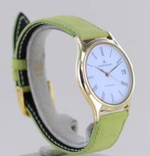 Thumbnail von Jaeger-LeCoultre Heraion Date 18K Gold Dresswatch 34mm Lederband Cal 889 rar