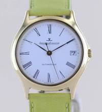 Thumbnail von Jaeger-LeCoultre Heraion Date 18K Gold Dresswatch 34mm Lederband Cal 889 rar