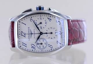 Thumbnail von Longines Evidenza Chronograph Large Automatic Tonneau Klassiker