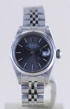 Thumbnail von Rolex Oyster Perpetual Lady Date grey index dial Jubiléband 26mm polished Bezel