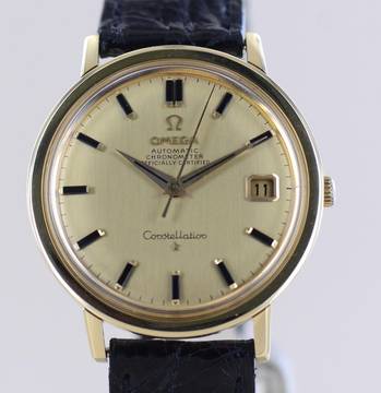 Omega Constellation Automatic Pie-Pan Vintage 18K Gold Chronometer rar