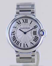 Thumbnail von Cartier Ballon Bleu 36mm Steel Automatic Klassiker Luxusuhr Silver roman dial 36mm Unisex B+P
