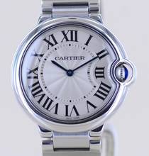 Thumbnail von Cartier Ballon Bleu 36mm Steel Automatic Klassiker Luxusuhr Silver roman dial 36mm Unisex B+P