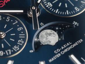 Thumbnail von Omega Speedmaster Moonphase Ref.304.33.44.52.03.001 2025 Full Set wie Neu Speedmaster Moonphase Kautschuk Faltschließe