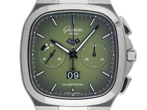 Thumbnail von Glashütte Original Seventies Chronograph Panoramadatum Ref.1-37-02-09-02-70 2026 Full Set Ungetragen Seventies Chronograph Panoramadatum Green Dial