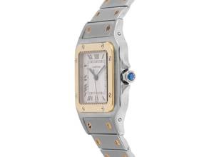 Thumbnail von Cartier Santos Galbée Lady Ref.0902 1993 Full Set Original Vintage Unpoliert Santos Galbee Lady PM kleines Modell