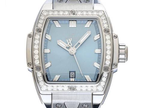  Hublot Big Bang Unico Ref.682.SX.717B.RX.1204 2026 Full Set Ungetragen Spirit of Big Bang Steel Coal Blue Lady Diamanten 0,88ct Kautschuk Faltschließe 