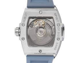 Thumbnail von Hublot Big Bang Unico Ref.682.SX.717B.RX.1204 2026 Full Set Ungetragen Spirit of Big Bang Steel Coal Blue Lady Diamanten 0,88ct Kautschuk Faltschließe