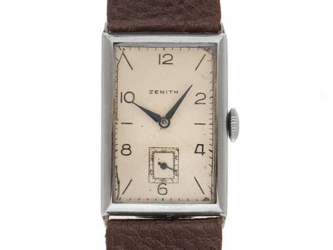  Zenith Tank Military Art Deco Bj.1933 original Box Original Vintage Unpoliert Tank Military Art Deco 
