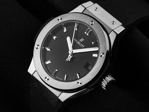 Thumbnail von Hublot Classic Fusion Quartz Ref.581.NX.1470.RX 2026 Full Set Ungetragen Classic Fusion Titan Kautschuk Faltschließe