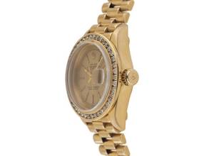 Thumbnail von Rolex Lady-Datejust Ref.69178 Bj.1988 Box&Beschreibung sehr gut Vintage Datejust 18kt Gelbgold 71g Diamanten 0,60ct open 6/9
