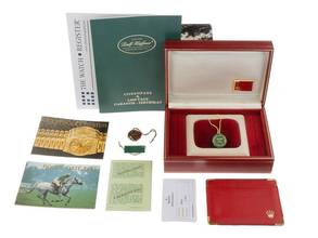 Thumbnail von Rolex Lady-Datejust Ref.69178 Bj.1988 Box&Beschreibung sehr gut Vintage Datejust 18kt Gelbgold 71g Diamanten 0,60ct open 6/9