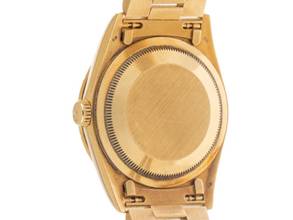 Thumbnail von Rolex Day-Date 36 18kt Gelbgold Diamanten Rindengravur Ref.18308 Bj.1990 Full Set sehr gut Vintage Day Date 18kt Gelbgold Diamanten Rindengravur 141g