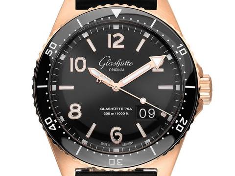  Glashütte Original SeaQ Panoramadatum Ref.1-36-13-03-90-33 Bj.2025 Full Set Ungetragen SeaQ Panorama Date Kautschuk Faltschließe 