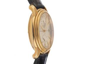 Thumbnail von Carl F. Bucherer Archimedes GMT Power Reserve Ref.10.021 Bj.1996 original Box Original Vintage Unpoliert Archimedes GMT Power Reserve 18kt Gelbgold Krokoleder Faltschließe 81g