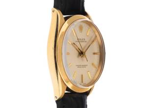 Thumbnail von Rolex Oyster Perpetual 34 Ref.1005 1966 Box&Beschreibung Original Vintage Unpoliert Oyster Perpetual 18kt Gelbgold