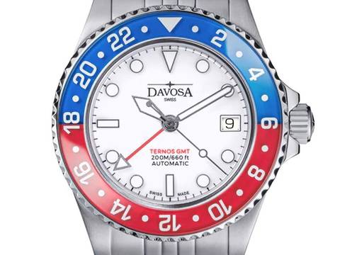  Davosa Ternos GMT Lucent Ref.161.592.02 Full Set Neu Ternos GMT Lucent Jubilé Armband 