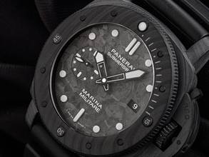 Thumbnail von Panerai Submersible Marina Militare Carbotech Ref.PAM00979 2025 Full Set Ungetragen Submersible Marina Militare Carbon