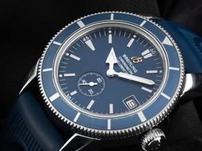 Thumbnail von Breitling Superocean Ref.A37320 2008 Full Set sehr gut Vintage Superocean Kautschuk Faltschließe
