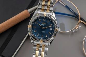 Thumbnail von Breitling Antares Blue Dial Stahl / Gold Automatik Herrenuhr B10048 Klassiker