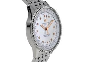 Thumbnail von Breitling Navitimer 35 MOP Diamond Edelstahl Automatik Damenuhr Ref. A17395