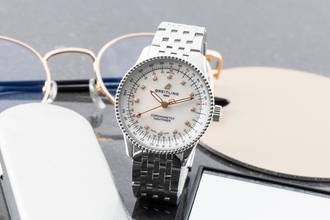 Thumbnail von Breitling Navitimer 35 MOP Diamond Edelstahl Automatik Damenuhr Ref. A17395