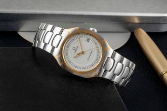 Thumbnail von Omega Seamaster Polaris Stahl / Gold Quarz Herrenuhr Ref. 396.1022 Vintage