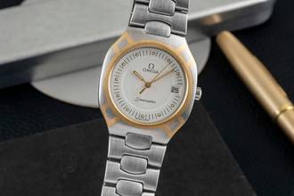 Thumbnail von Omega Seamaster Polaris Stahl / Gold Quarz Herrenuhr Ref. 396.1022 Vintage