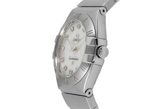 Thumbnail von Omega Constellation Quartz Stahl MOP Dial Damenuhr Ref. 123.10.27.60.05.001