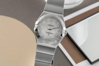Thumbnail von Omega Constellation Quartz Stahl MOP Dial Damenuhr Ref. 123.10.27.60.05.001