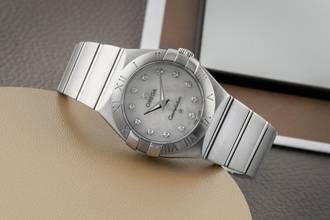Thumbnail von Omega Constellation Quartz Stahl MOP Dial Damenuhr Ref. 123.10.27.60.05.001