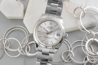 Thumbnail von Rolex Datejust 31 Silver Dial Stahl / Weissgold Automatik Damenuhr Ref. 278274