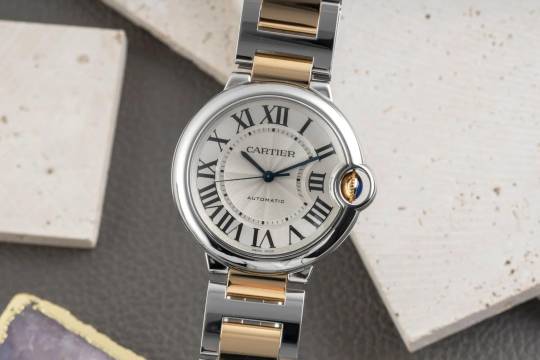 Cartier Ballon Bleu 36mm de Cartier 36mm Stahl / Gold Automatik Medium W2BB0012 3284