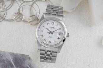 Thumbnail von Tudor Prince Date White Roman Dial Edelstahl Automatik Herrenuhr Ref. 74000N