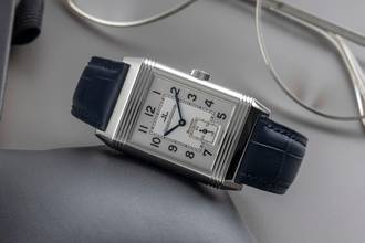 Thumbnail von Jaeger-LeCoultre Reverso Grande Taille Monoface Stahl Handaufzug Herrenuhr Ref. 270.8.62