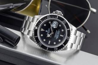 Thumbnail von Rolex Submariner Date 1000ft Edelstahl Automatik Herrenuhr Ref. 16610T D-Serie