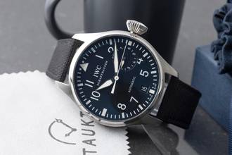 Thumbnail von IWC Große Fliegeruhr Big Pilot Große Fliegeruhr Stahl Automatik Herrenuhr Ref. IW500401 B&P 2008