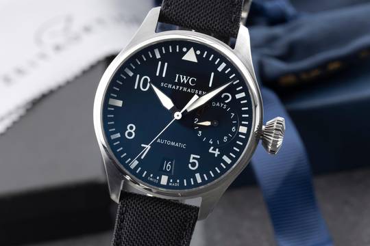  IWC Große Fliegeruhr Big Pilot Große Fliegeruhr Stahl Automatik Herrenuhr Ref. IW500401 B&P 2008 
