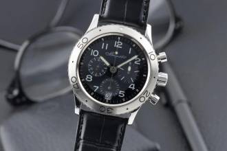 Breguet Type XX - XXI - XXII Chronograph Edelstahl Automatik Herrenuhr Ref. 3820 Klassiker 