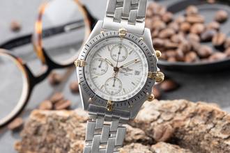 Thumbnail von Breitling Chronomat Chronograph Stahl / vergoldet Automatik Herrenuhr 81.950