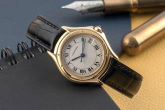 Thumbnail von Cartier Cougar 18k (0,750) Gold Quarz Damenuhr Ref. W25012B9 887906