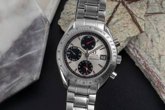 Thumbnail von Omega Speedmaster Date Chronograph Stahl Automatik Herrenuhr Ref. 3211.31.00
