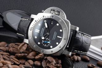 Thumbnail von Panerai Submersible 1950 3 Days Stahl Automatik Herrenuhr Ref. PAM00682