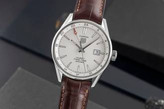 Thumbnail von TAG Heuer Carrera Calibre 7 Twin-Time Automatik Edelstahl Ref. WAR2011.FC6291 B&P 2017